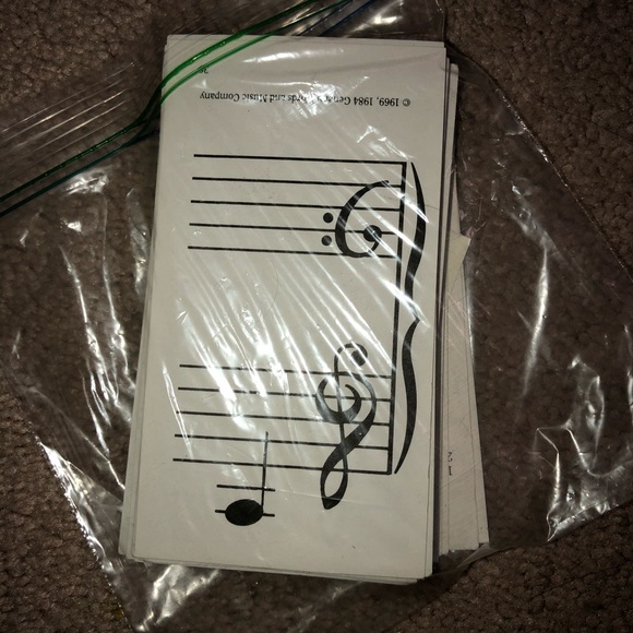 Piano note flash cards. ALL NOTES - Picture 1 of 1